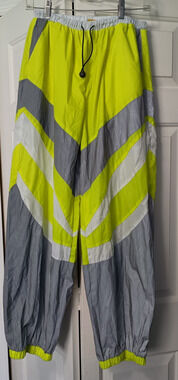 Daisy Silver Reflective Neon Track Pants Large